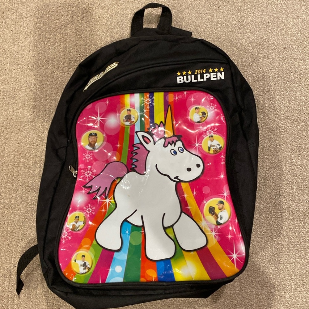 Oakland Athletics Unicorn Backpack 2014 Bullpen